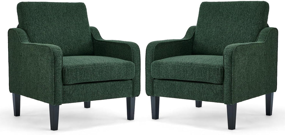 VINGLI Accent Chairs Set of 2, Modern Traditional Armchair for Living Room