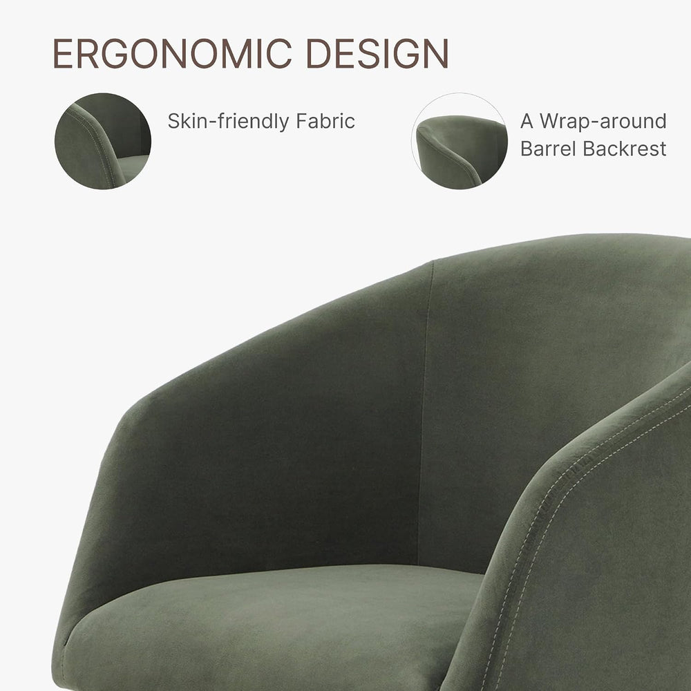 KISLOT Swivel Dining Chairs Modern Accent Armchair Side Deskchair for Diningr...