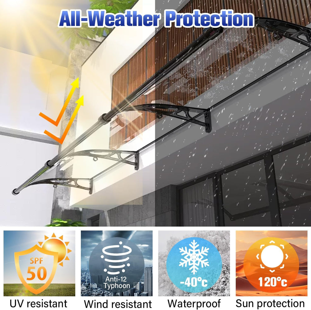 Awning for Door Entrance, Aluminum Window Awnings Exterior for Doors Canopy, ...