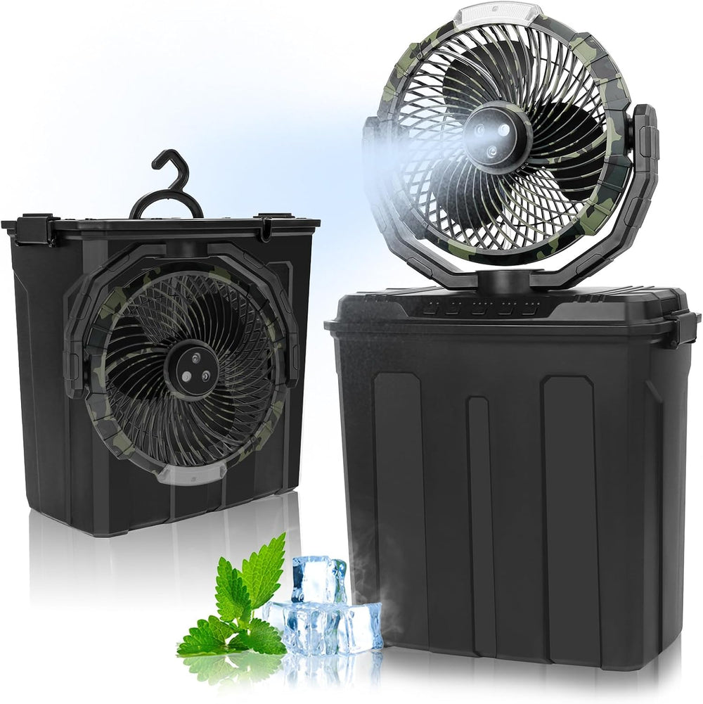 Portable Outdoor Misting Fan - Summer Must-Have 9L Water Tank 3 Levels Wind S...