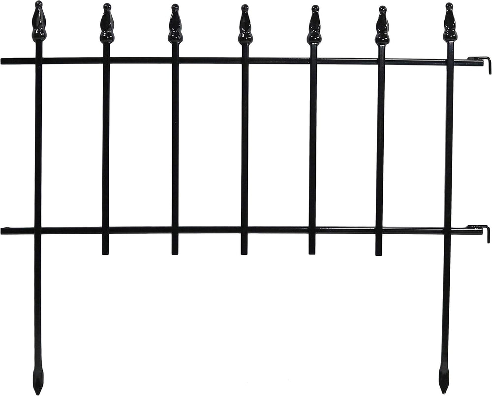 Sunnydaze Decorative Garden Fence Border, 22" W x 18" H, Roman Fini...