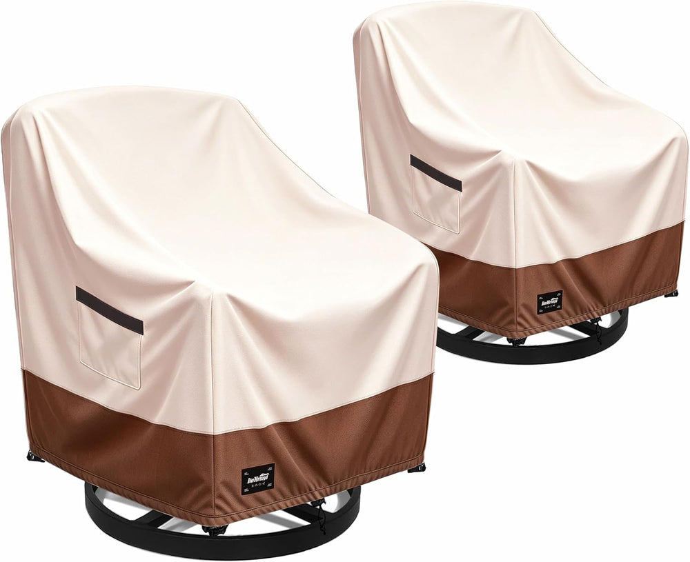 JinHrtoyi Outdoor Chair Covers 2 Pack,30Wx34Dx38H inches Patio Chair Cover,10...