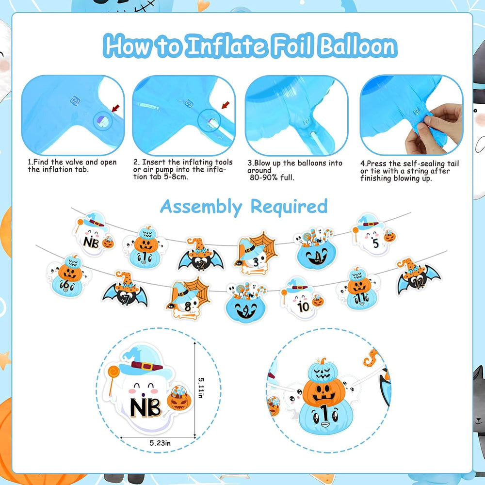 Halloween 1st Birthday Party Decorations for Boys 1st Birthday Party