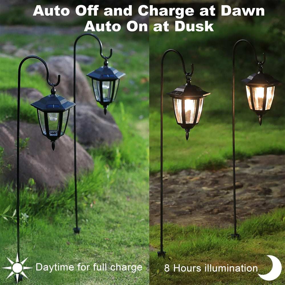 Dynaming 6 Pack Solar Hanging Lights Outdoor, Solar Powered Garden Decorative...