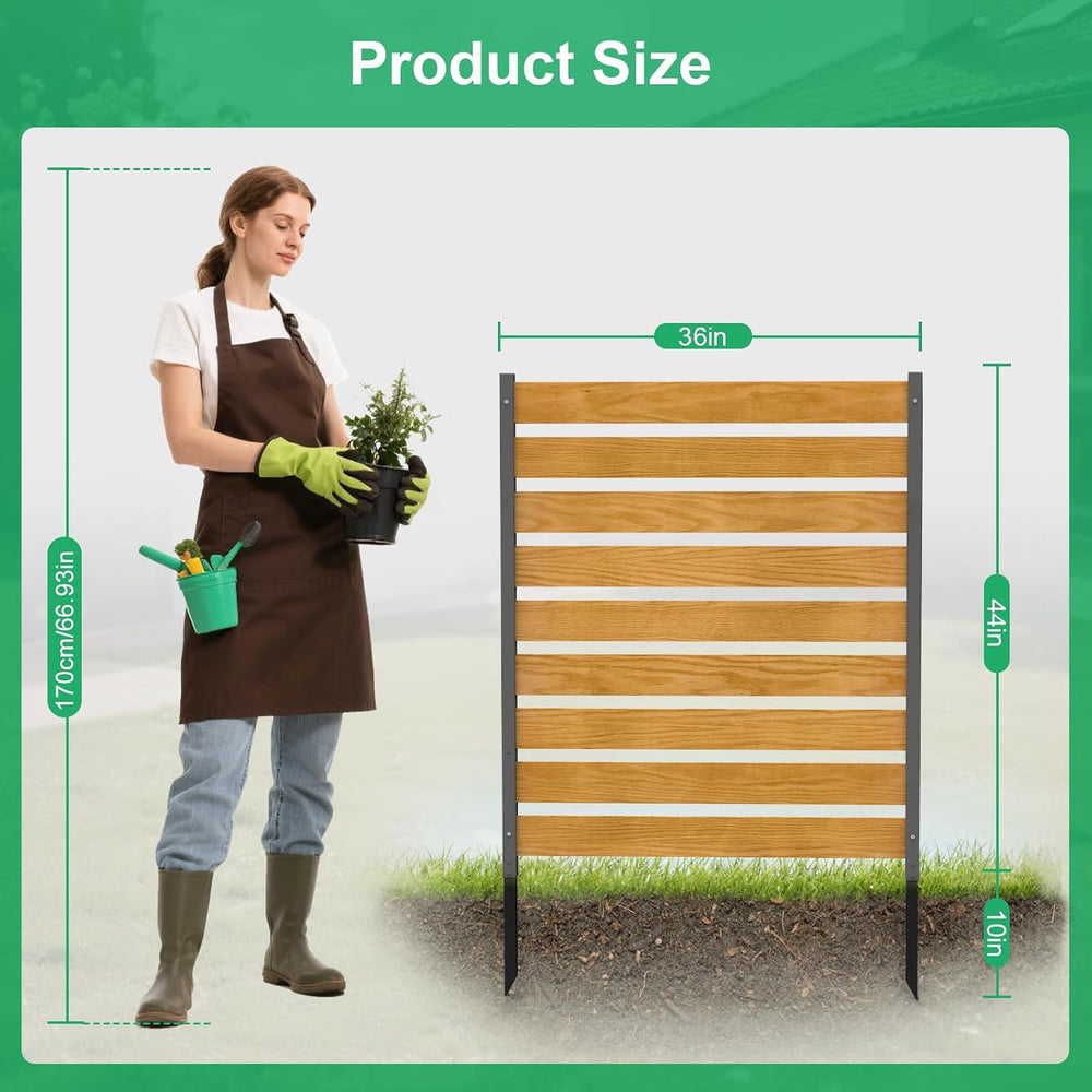 DoCred Air Conditioner Fence, 36" W x 44" H Privacy Screens Fence P...