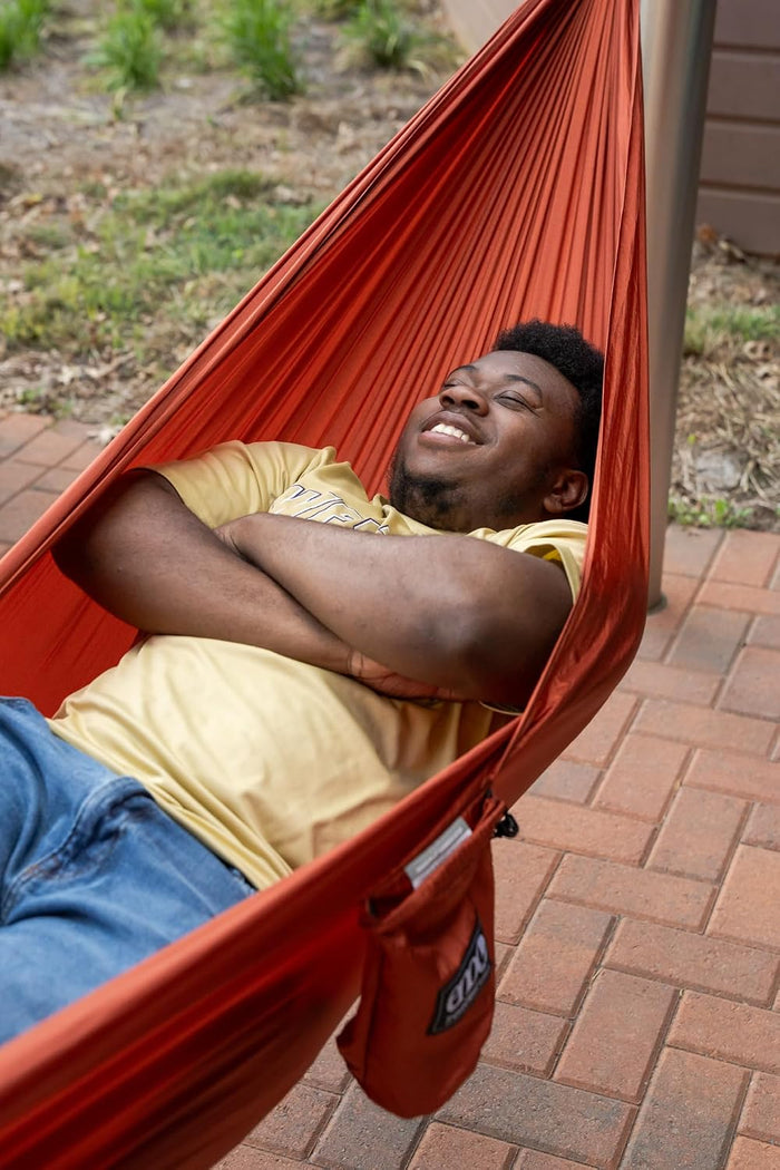 ENO TravelNest Hammock & Straps Combo - Portable Hiking and Camping Hammock - Travel Hammock for Camping, Hiking, Backpacking, a Festival, or The Beach + Straps Combo - Canyon