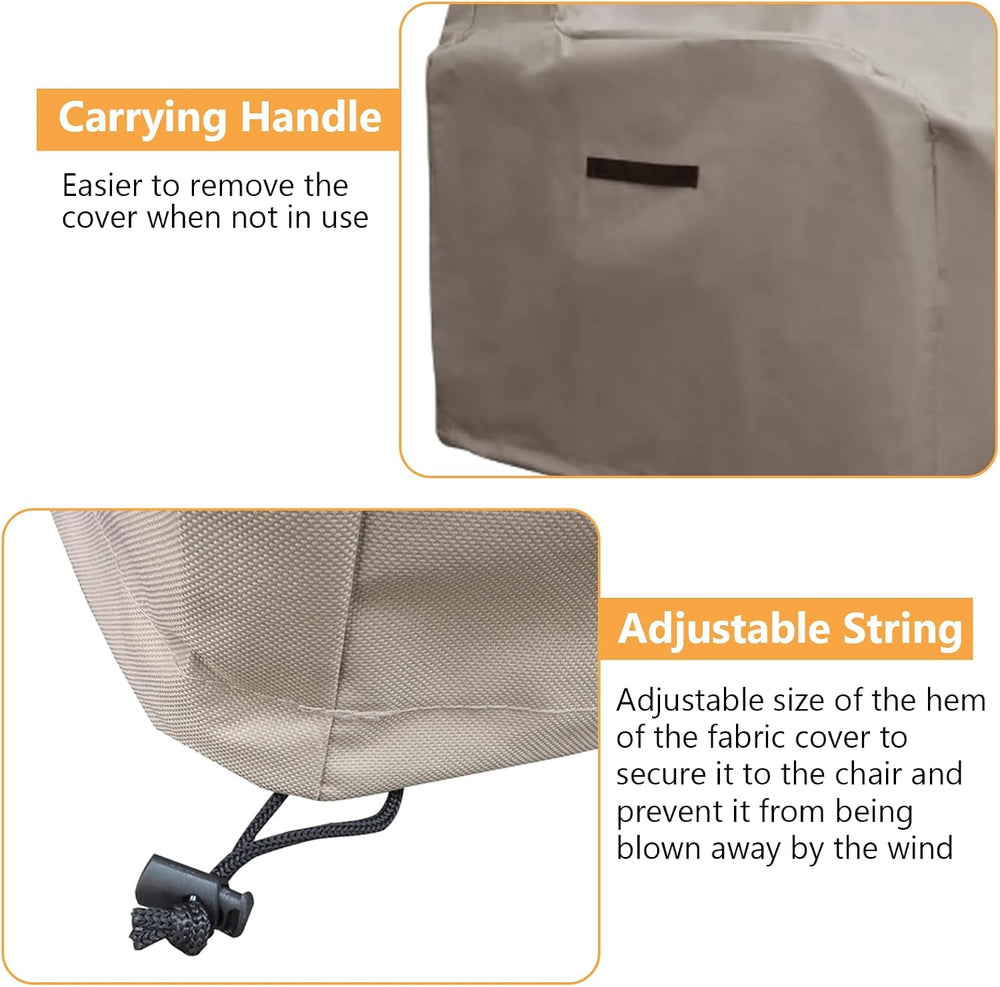ATR ART TO REAL Outdoor Protective Covers Patio Chair Covers 600D Oxford Fabr...