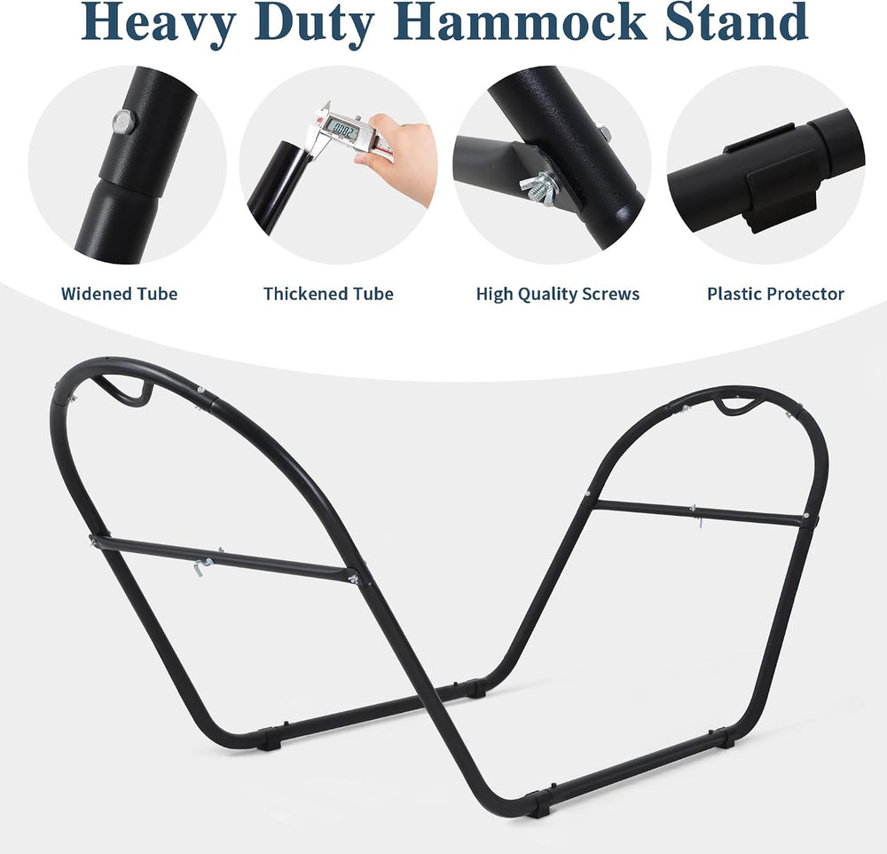 SUNCREAT Universal Steel Outdoor Hammock Stand Only, Heavy Duty, Weather-Resi...