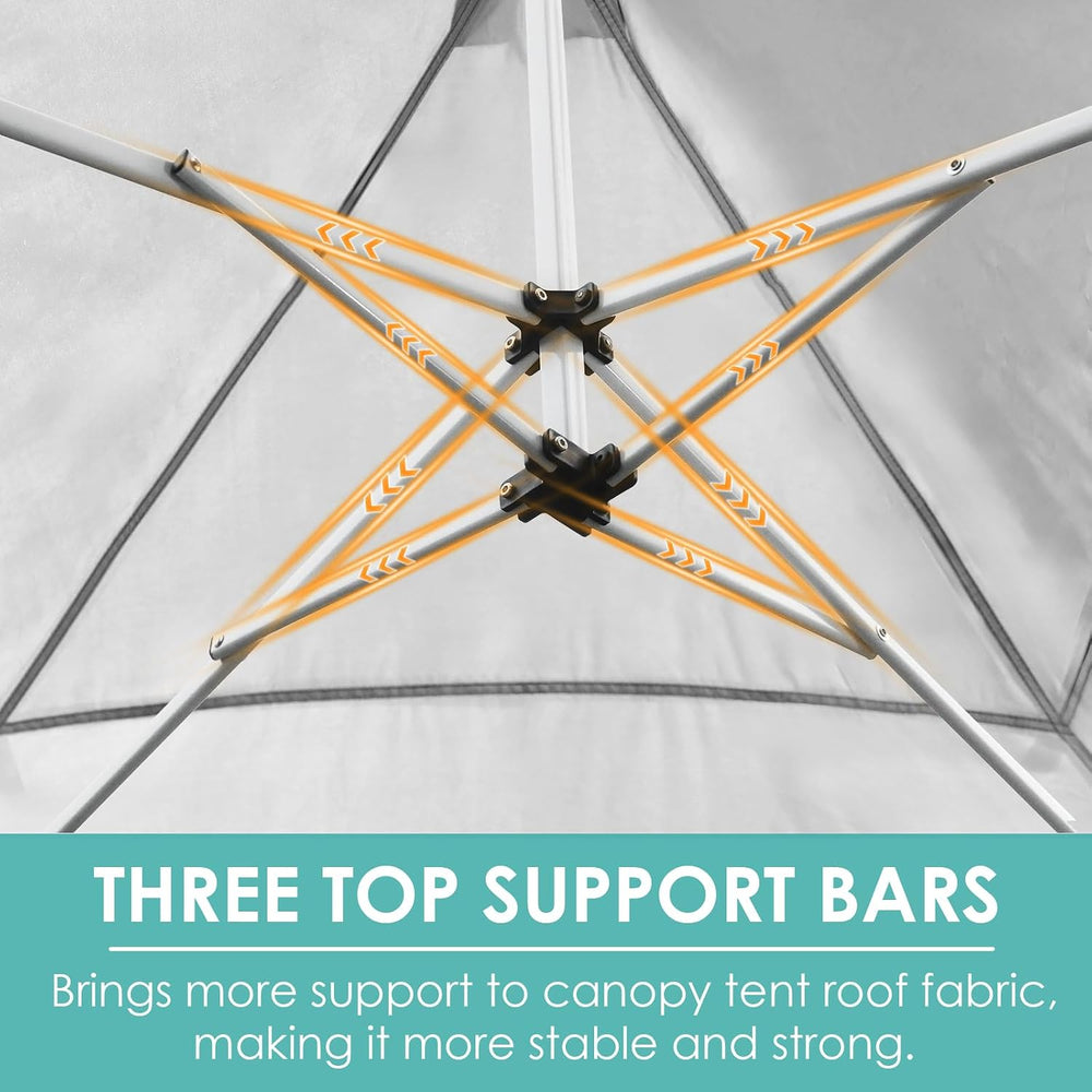 MAMIZO 10x20ft Pop up Canopy Tent w/6 Sidewalls, Canopy Tents for Parties