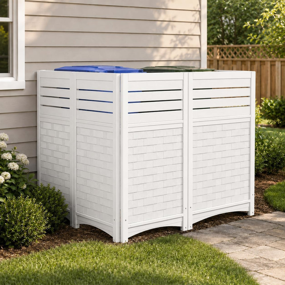 ADDOK Outdoor Privacy Screen, 45" H x 22" W Air Conditioner Fence, ...