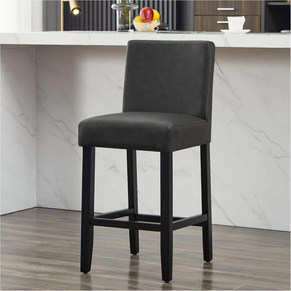 26'' Modern Bar Stools, Counter Height Bar Stools, Black