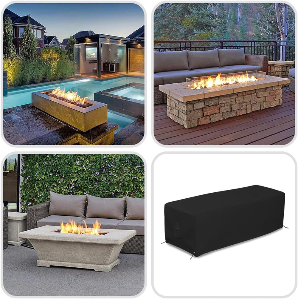 Covers & all Outdoor Rectangular Fire Pit Cover, Rectangle Heavy Duty18 O...