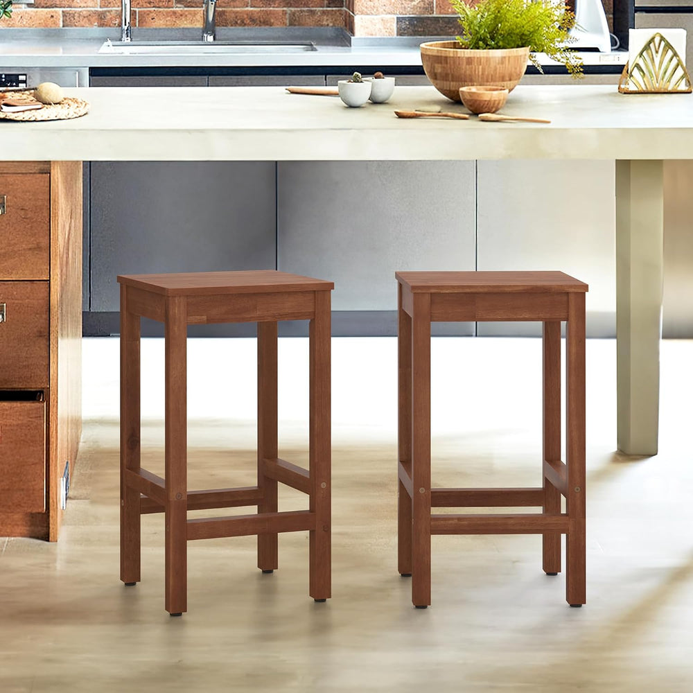 Cozyman 26 Inch Bar Stools Set of 2, Counter Height Bar Stool with Footrest, ...