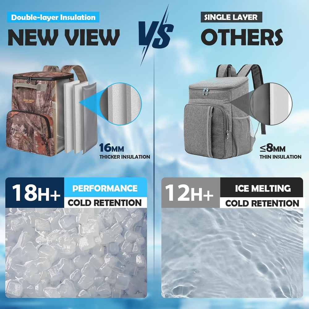 Backpack Cooler, 42 Can 16mm Leakproof Soft Cooler Backpack, Waterproof &...
