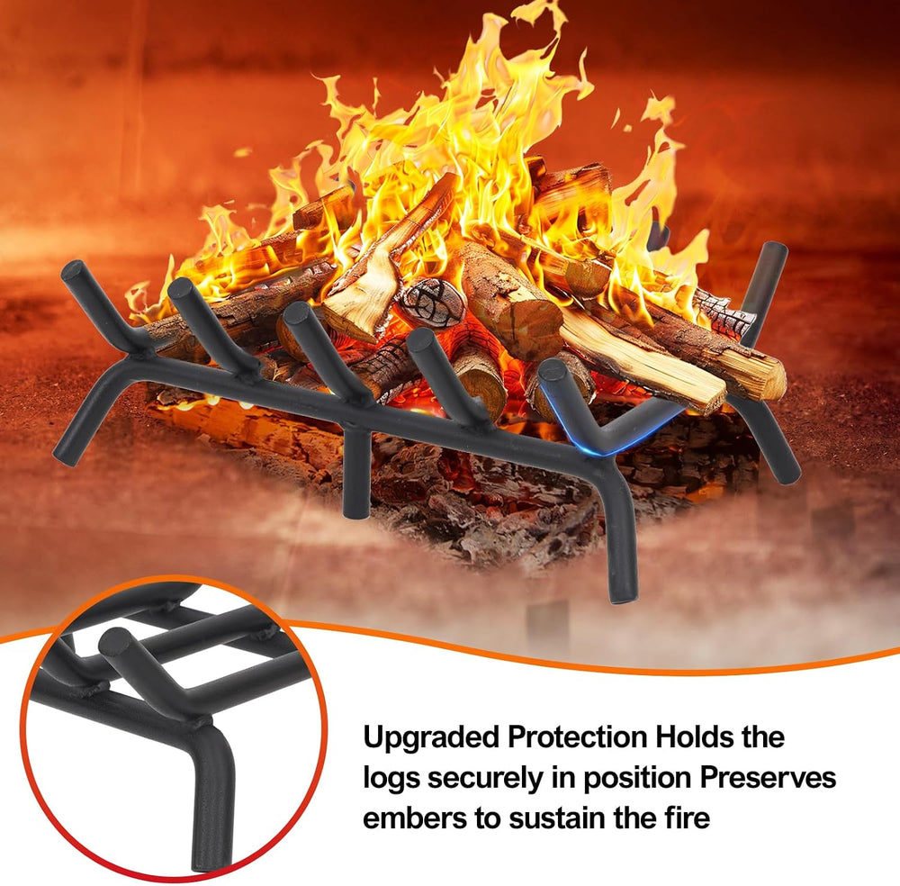 G GOOD GAIN Fireplace Log Grate 17 inch Heavy Duty for Stove Indoor Hearth