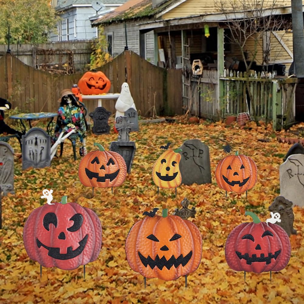 Hogardeck Outdoor Halloween Decorations - 2PCS 36" Decorative Garden Sta...