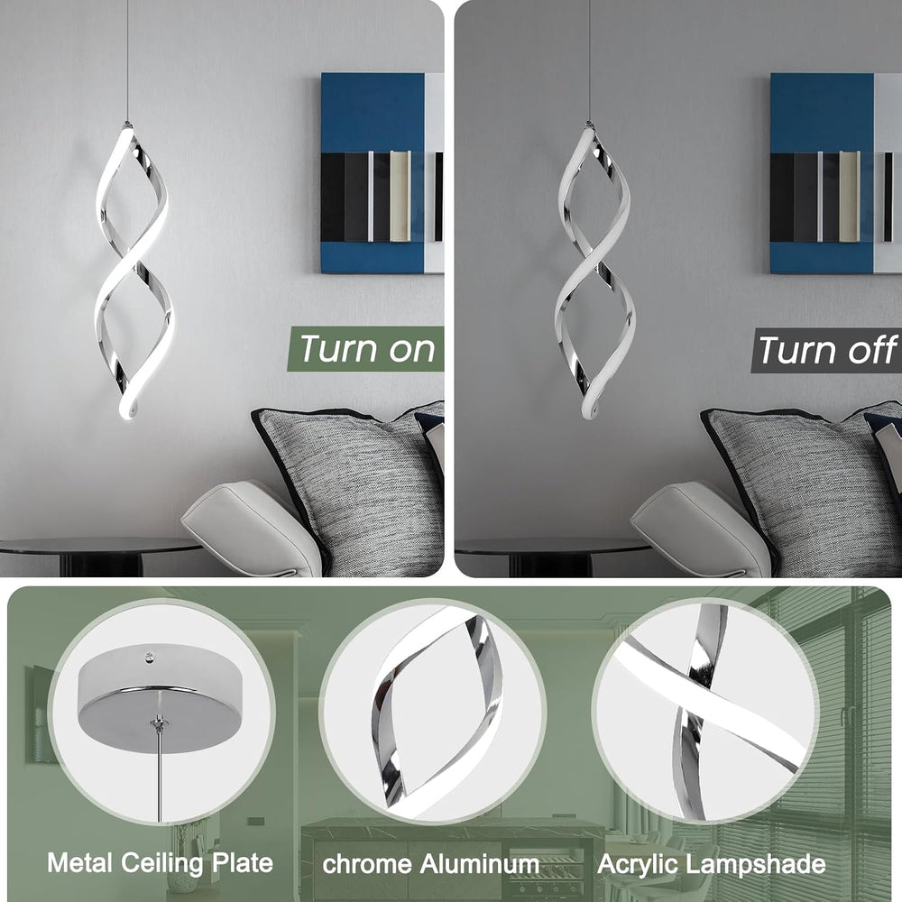 Modern Pendant Lights Kitchen Island,16W Cold White Led Pendant Light Fixture...