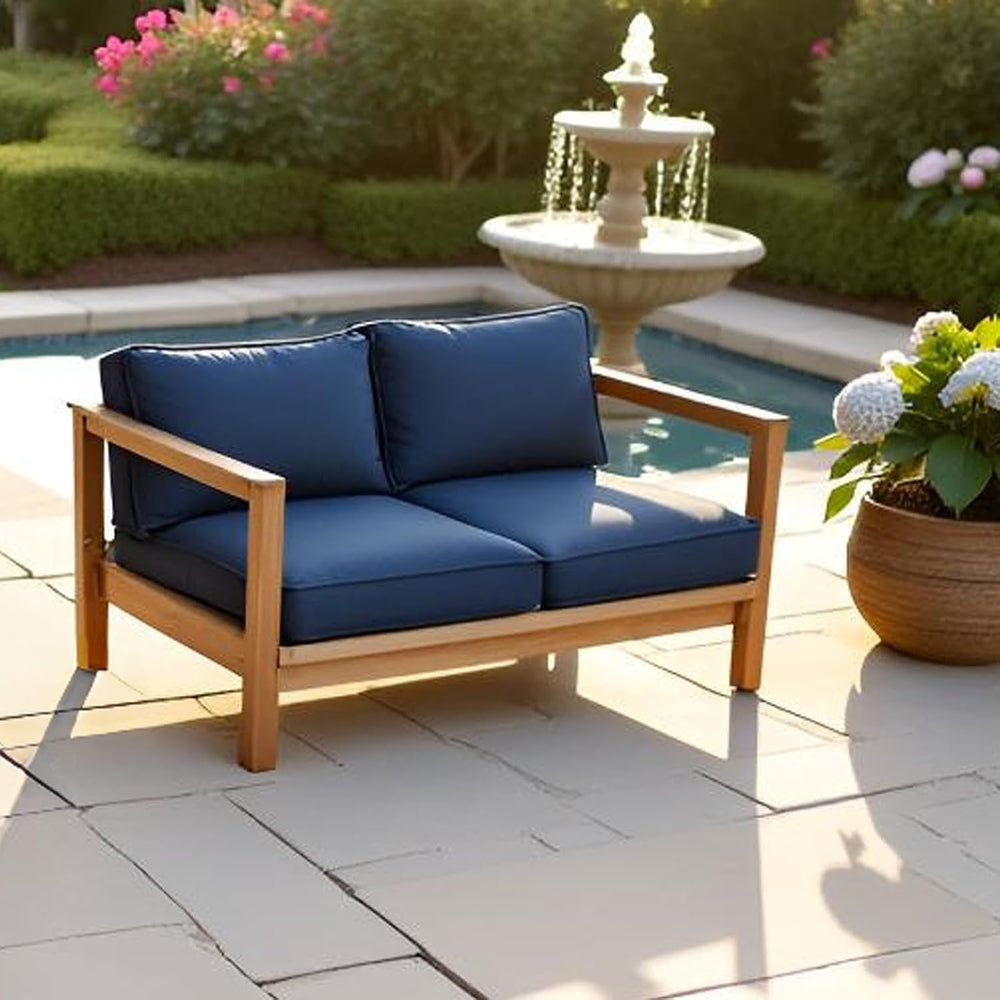 Patio Cushion Covers Replacement, Blue, 28x28x6, 28x13x6