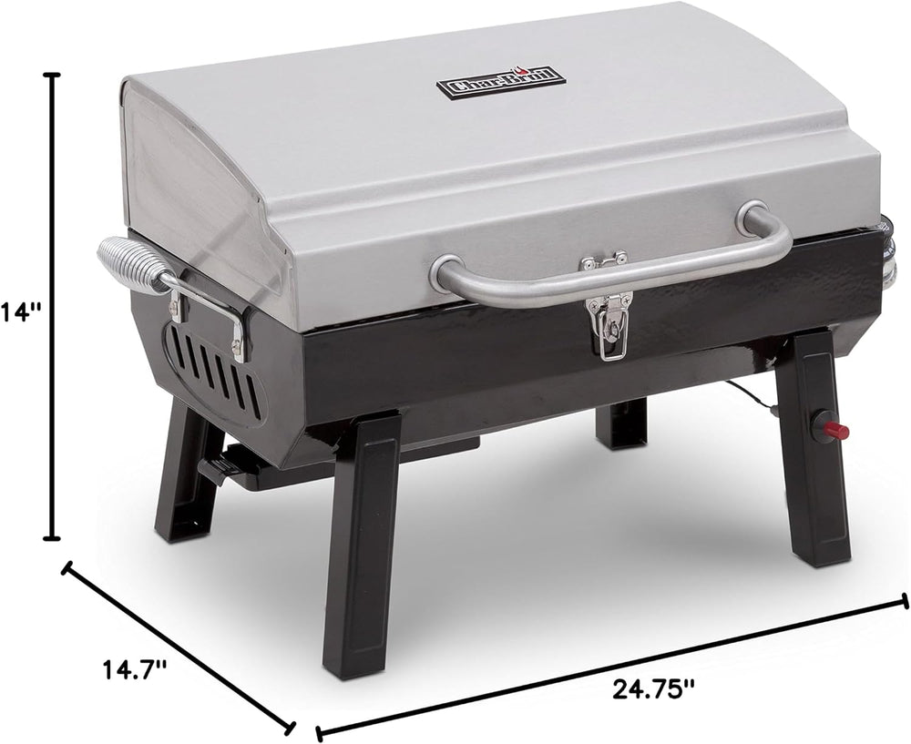 Charbroil 1-Burner Portable Gas Grill, Stainless Steel - 465640214