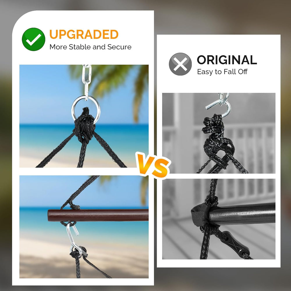 ONCLOUD Upgraded Unique Hammock Hanging Sky Chair, Air Deluxe Swing Seat with...