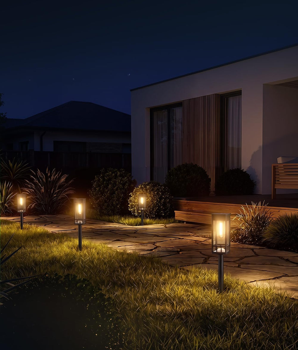 BITPOTT Solar Pathway Lights Outdoor,Bright Solar Lights for Outside, Waterpr...
