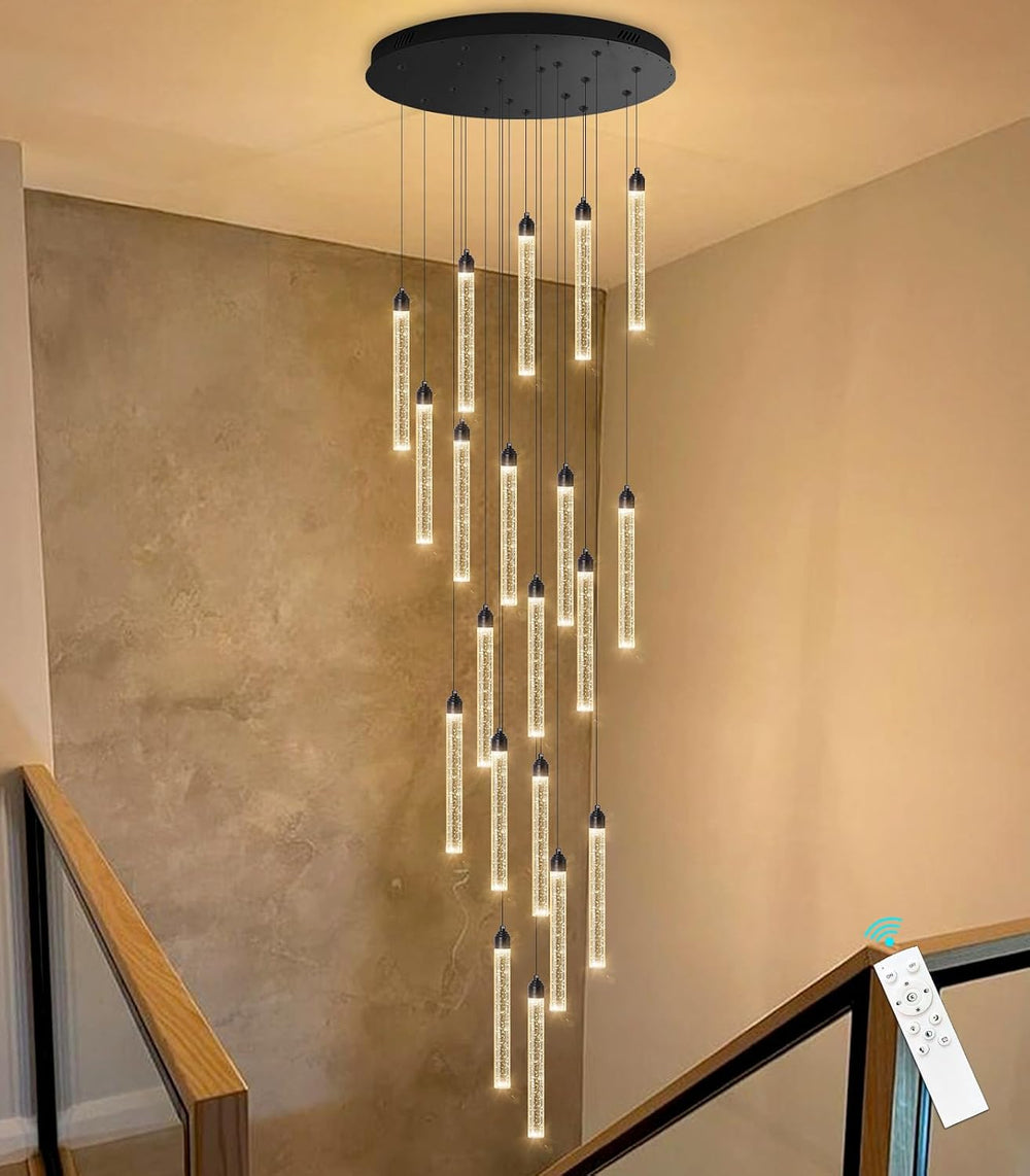 20-Lights Chandelier LED Dimmable Chandeliers for Entryway Flush Mount Ceilin...