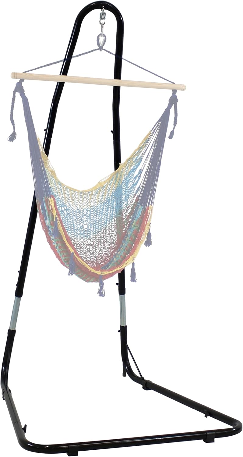 Sunnydaze Durable Adjustable Hanging Chair Hammock Stand Only