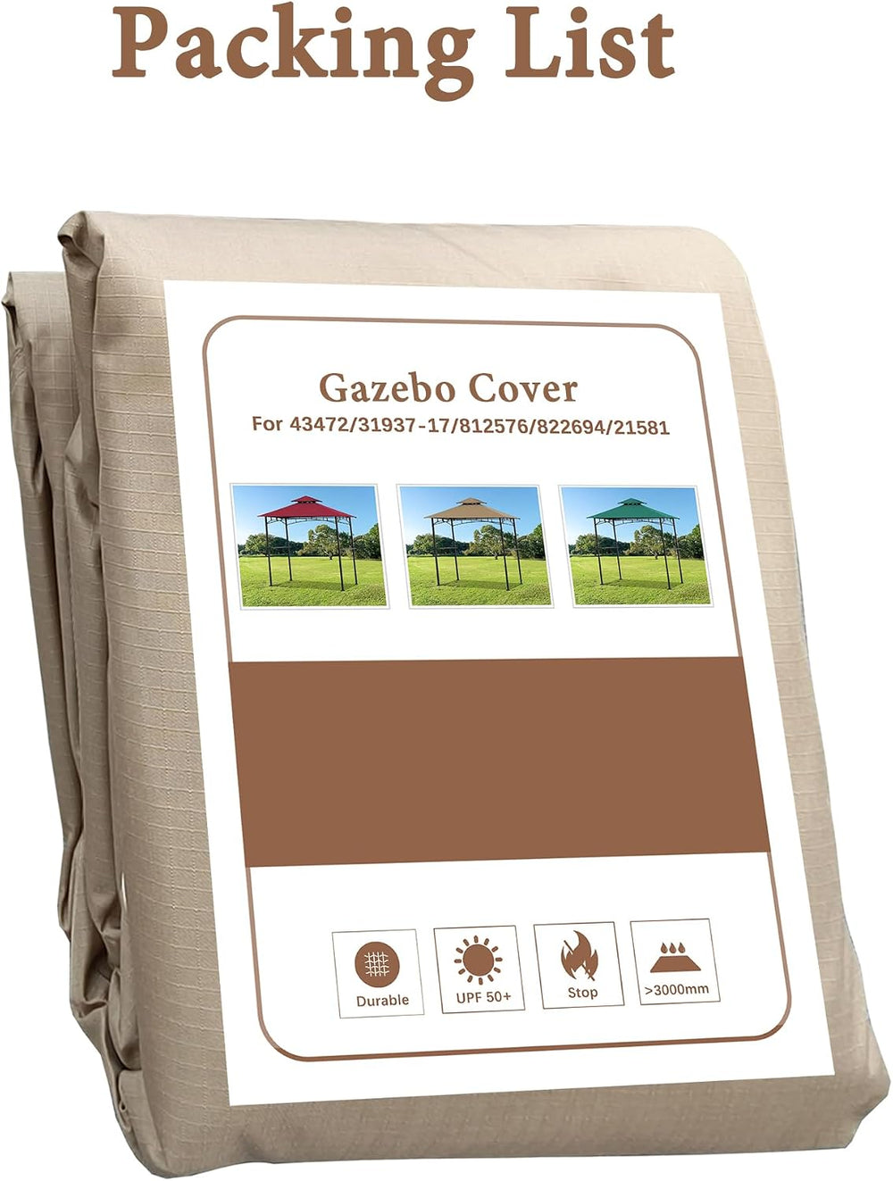 SCOCANOPY Cover Fit for Aldi Gardenline Belavi Shoprite Grill Gazebo