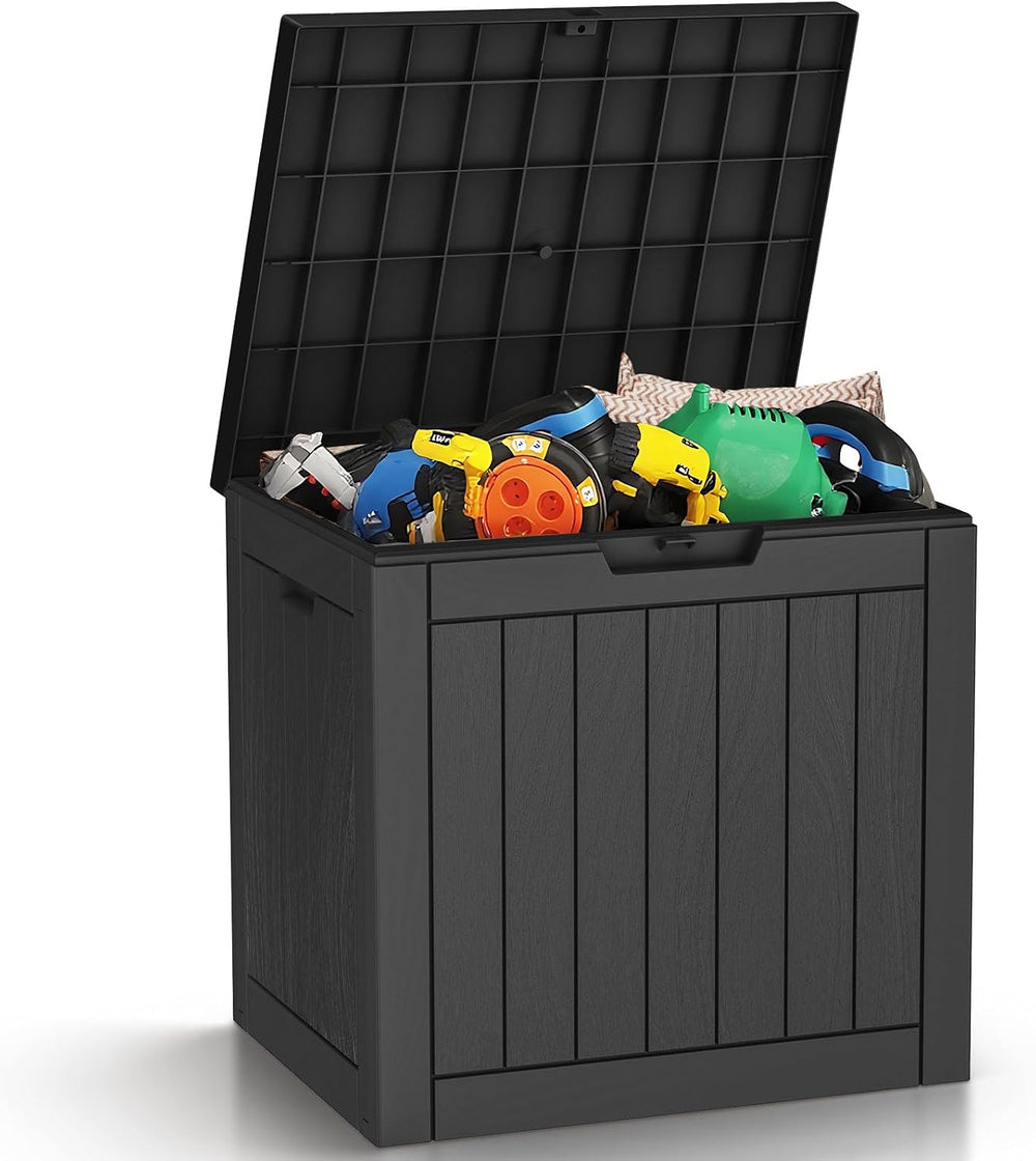 Zapdos 31 Gallon Outdoor Storage Box Deck Box for Indoor and Outdoor Use, Wat...