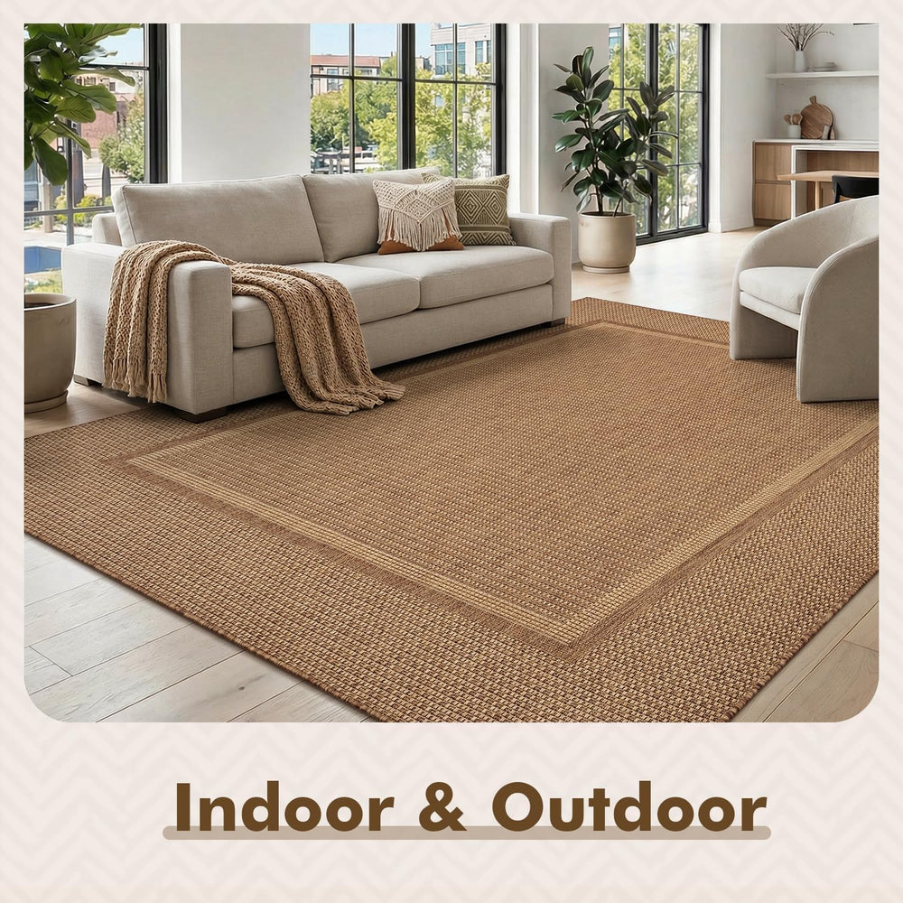 MontVoo-Outdoor Rug-Patio Rug 8x10 ft Polypropylene Indoor Outdoor Rugs Outdo...