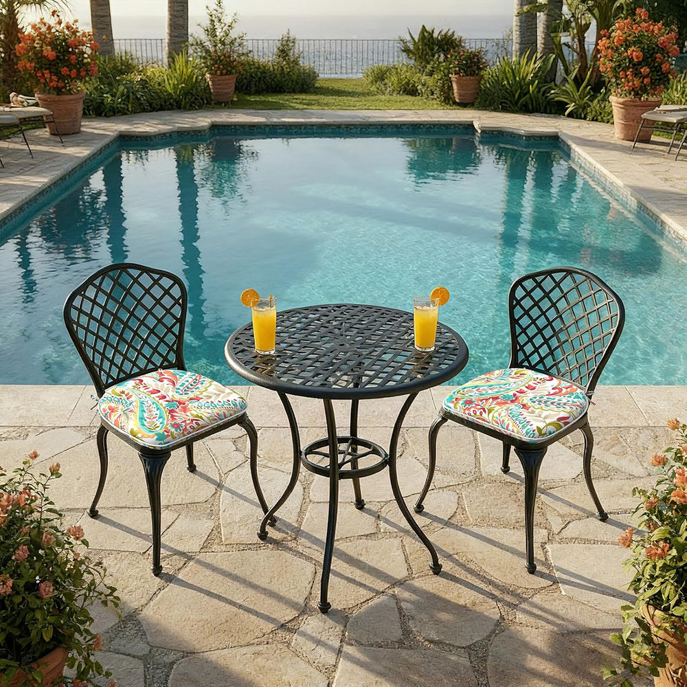 DYTXIII Set of 2 Outdoor Chair Cushions with Ties,Water Repellent Patio Chair...