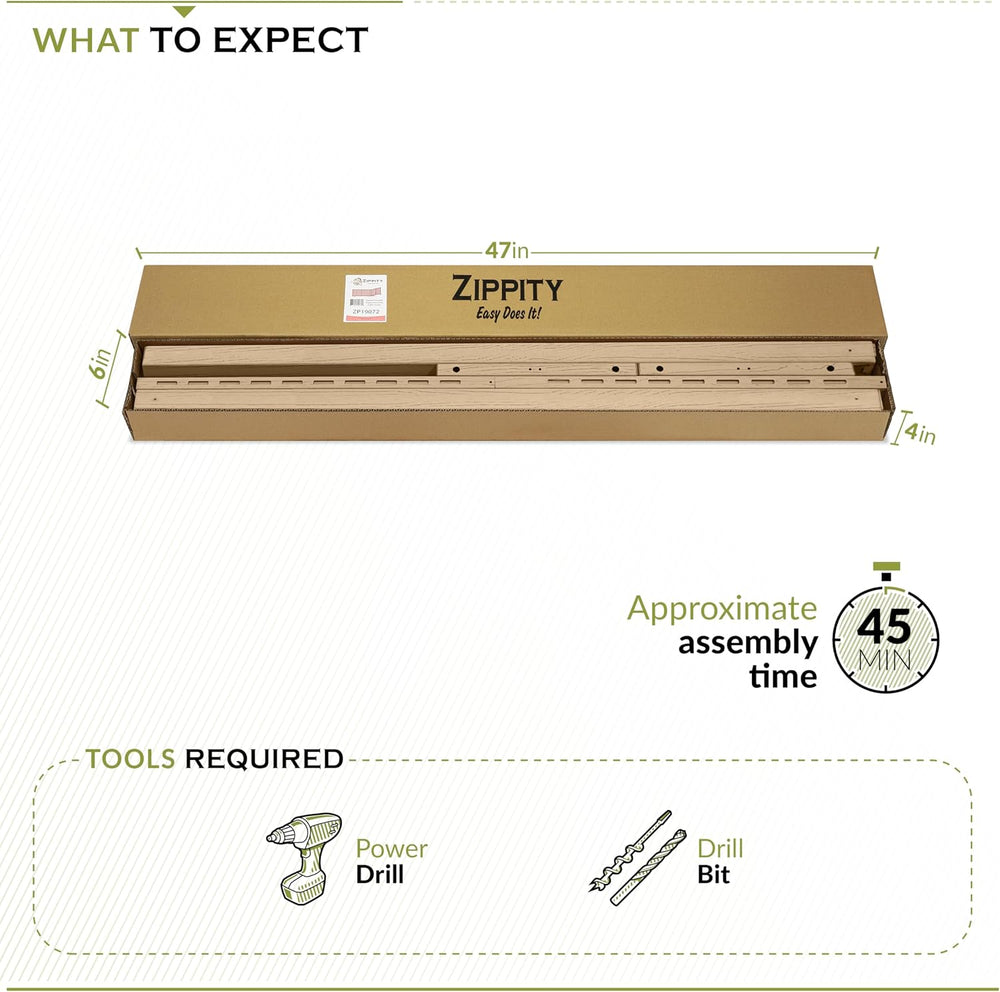 Zippity Portable Puppy Slatted Fence, Cedar Vinyl DIY Freestanding Kit