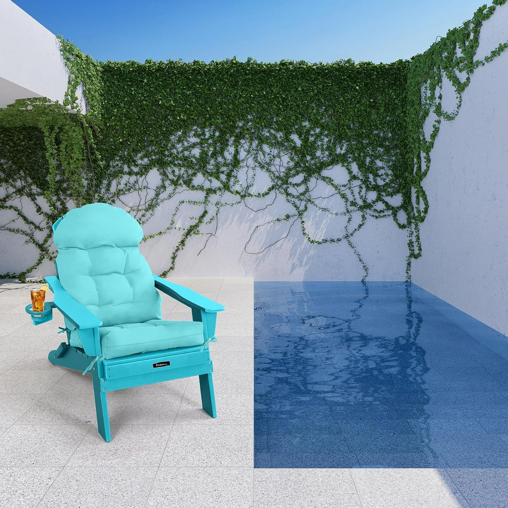 FUNBERRY Adirondack Chair Cushion, Cushions for Rocker with Ties