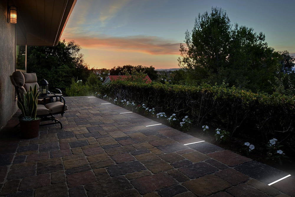 LUMENGY Paver Light Slim 0.5x9 Inch (0.55x8.85), 5000K Daylight, Glare-Free L...