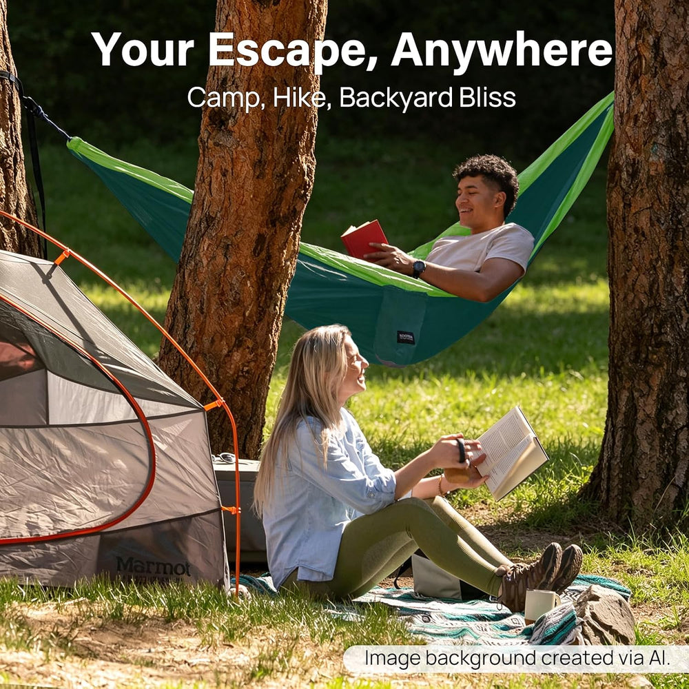 Kootek Camping Hammock 500lbs Capacity Outdoor Camping Essentials, Double