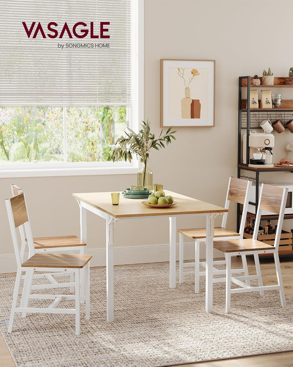 VASAGLE Dining Chair Set of 2, Kitchen Chairs
