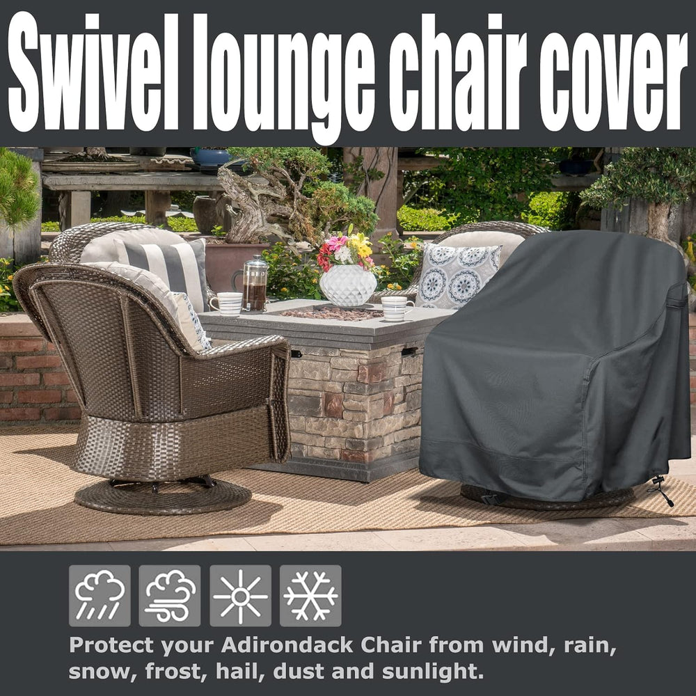 Patio Chair Covers 4 Pack, Waterproof Outdoor Swivel Chair Cover