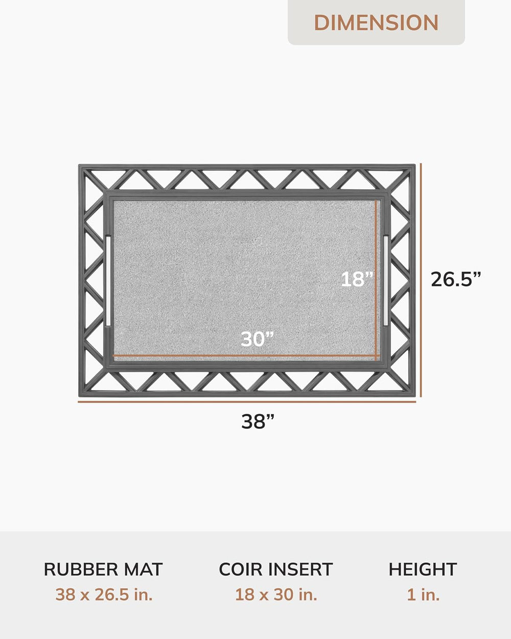 Anji Mountain BriteStep LED Doormat, 38x26.5in Pressure Activated Welcome Mat...