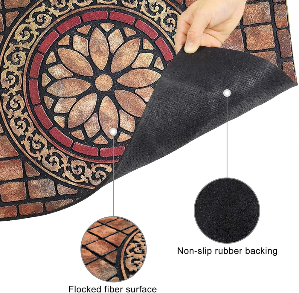 CHICHIC Rectangle Entrance Door Mat Large 24 x 36 Inch High Traffic Area Entr...