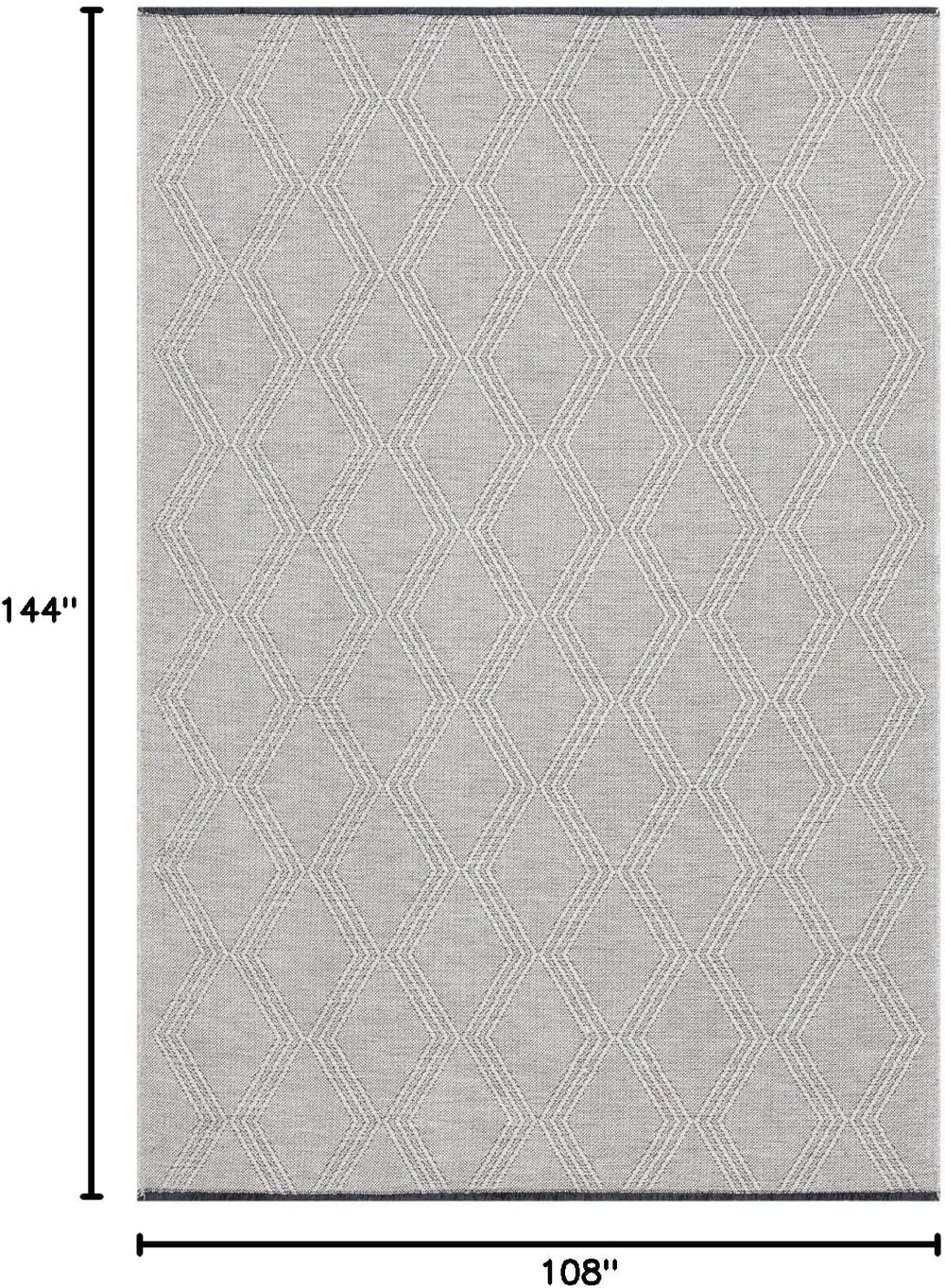 LUXE WEAVERS Modern Farmhouse Washable Area Rug Beige 9x12