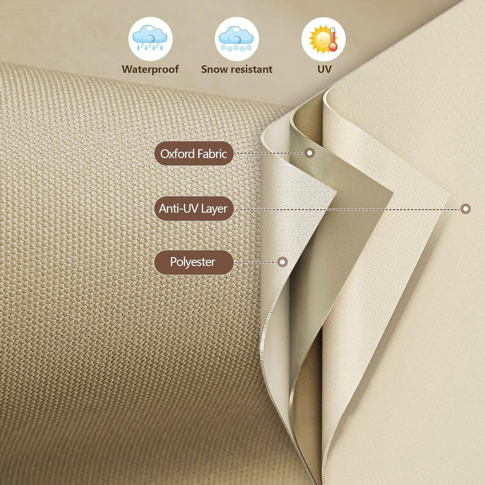 RICHIE Outdoor Patio Furniture Cover - Heavy Duty Waterproof 600D Tough Canva...