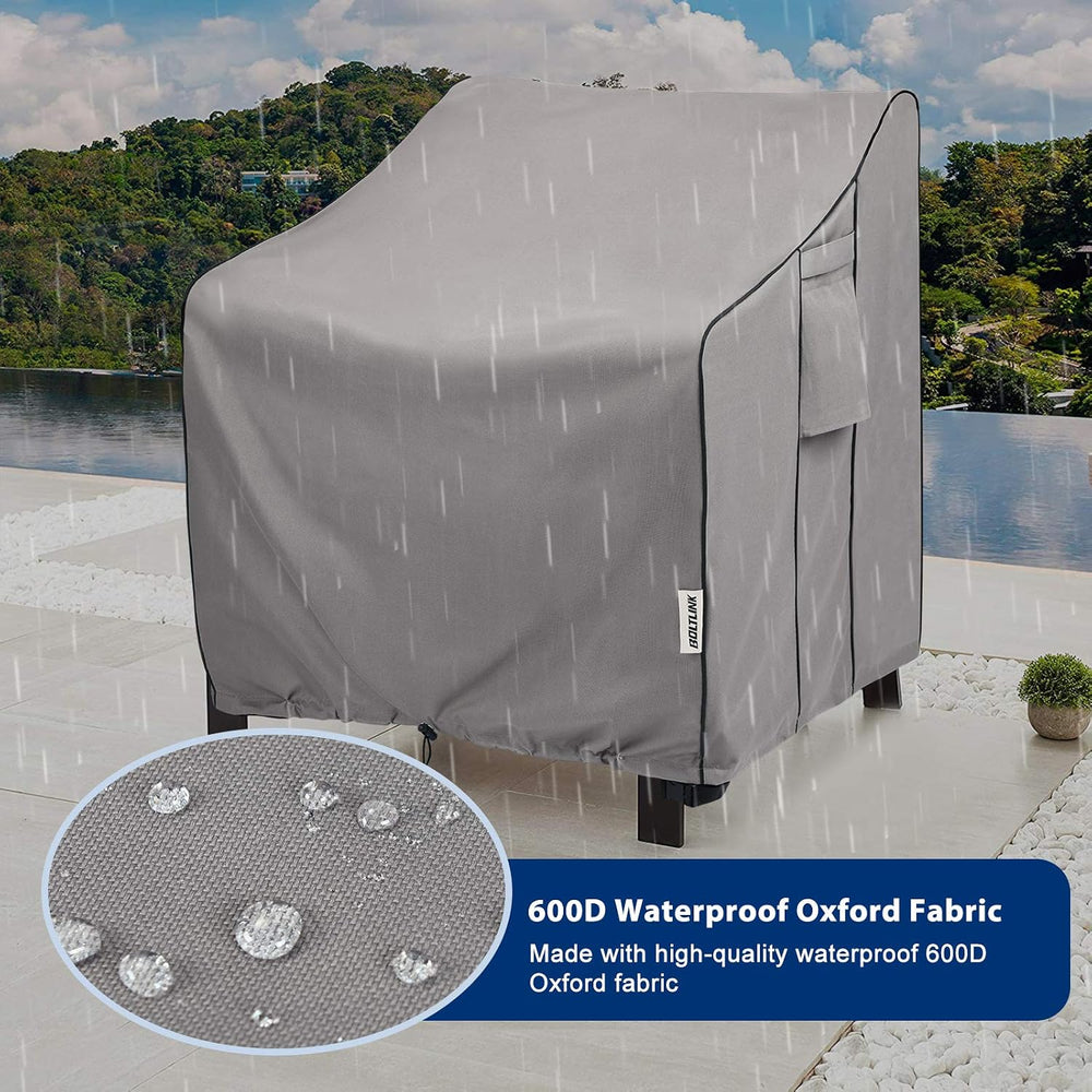 Patio Chair Covers Waterproof, Heavy Duty, 31.5x33.5x36 in, 2 Pack