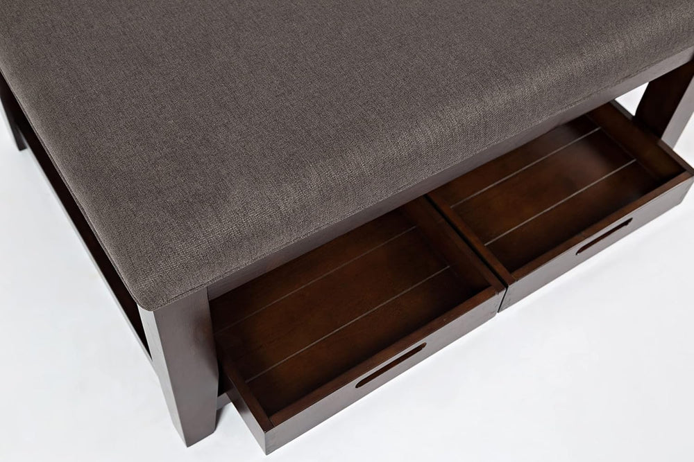 Jofran Upholstered Ottoman Coffee Table, Contemporary Accent Table for Living...