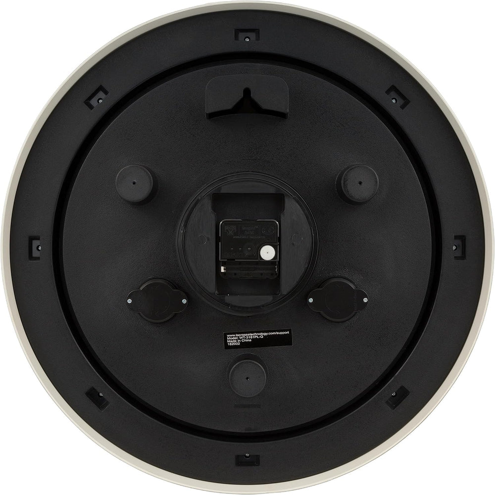 La Crosse Technology WT-3181PL-Q Quartz Time Analog Indoor/Outdoor Wall Clock...