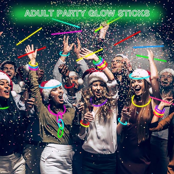 Ultra Bright Halloween Glow Sticks - 500PRO Party Pack with Connectors for Ch...