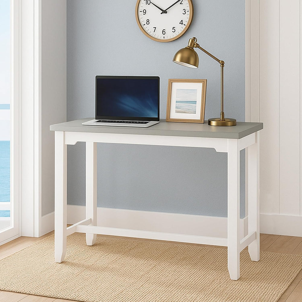 Hillsdale Furniture Hillsdale Clarion Side, Distressed Gray/Sea White Counter...