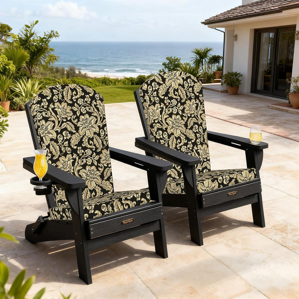 LVTXIII Adirondack Chair Cushions 48x20x2.5 Inch, Water Repellent, Fade Resis...