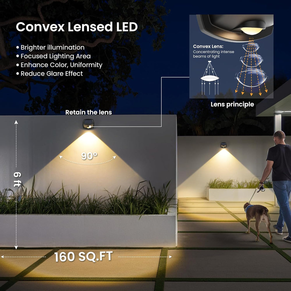 Solar Lights Outdoor Waterproof, Solar Stair Lights Outdoor Decor 12 Pack