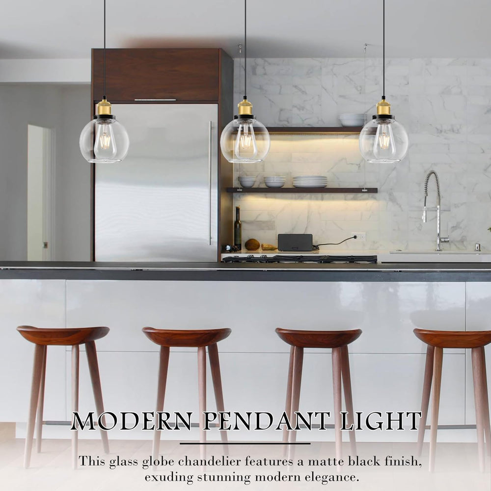 Bagood 6 inch Mini Hanging Pendant Light Contemporary Globe Pendant Lights Ki...
