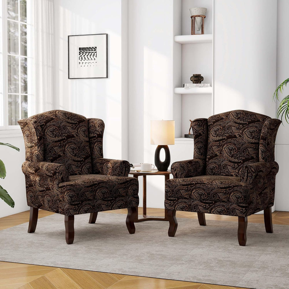 Accent Chair, High Back Upholstered Armchair with High Resilience Sponge &...